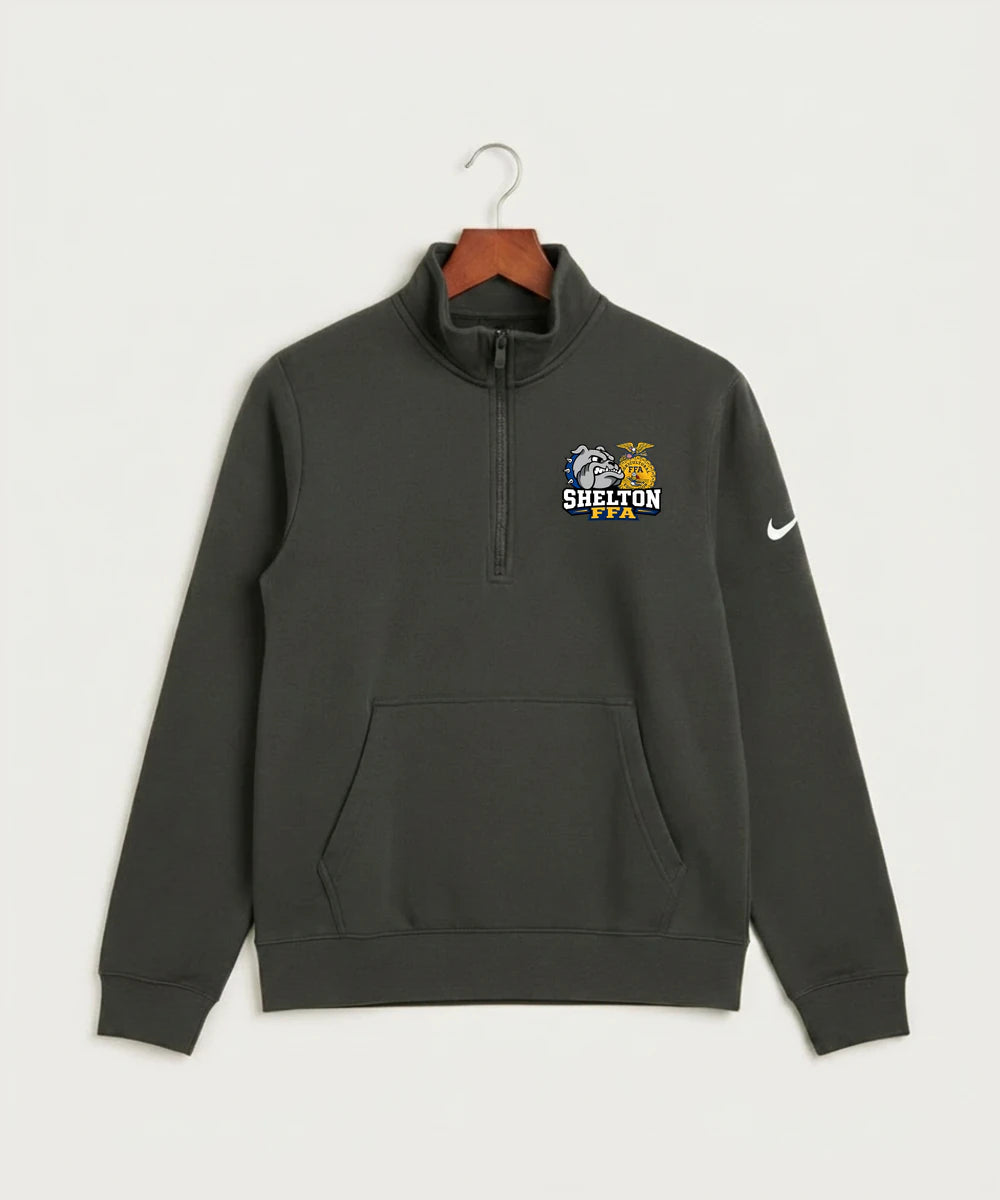 Shelton High School FFA general - Anthracite Nike Club Fleece Sleeve Swoosh 1/2-Zip NKDX6718