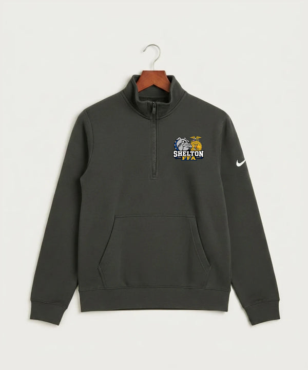 Shelton High School FFA general - Anthracite Nike Club Fleece Sleeve Swoosh 1/2-Zip NKDX6718