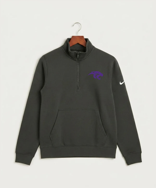 Glencoe Silver Lake High School Athletics - Anthracite Nike Club Fleece Sleeve Swoosh 1/2-Zip NKDX6718