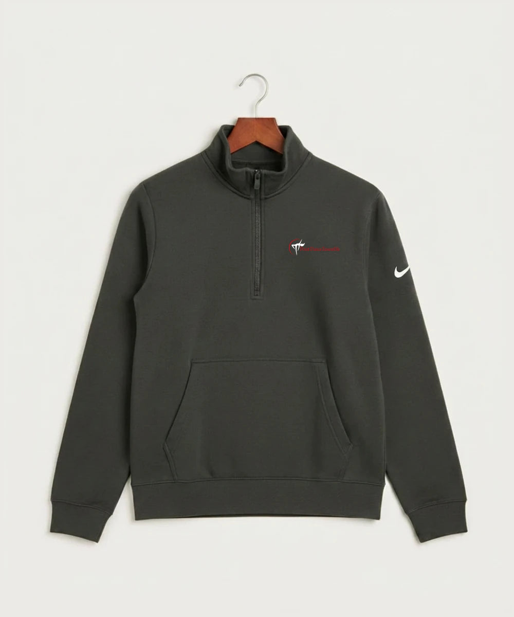 Point Dance Ensemble Dance - Anthracite Nike Club Fleece Sleeve Swoosh 1/2-Zip NKDX6718