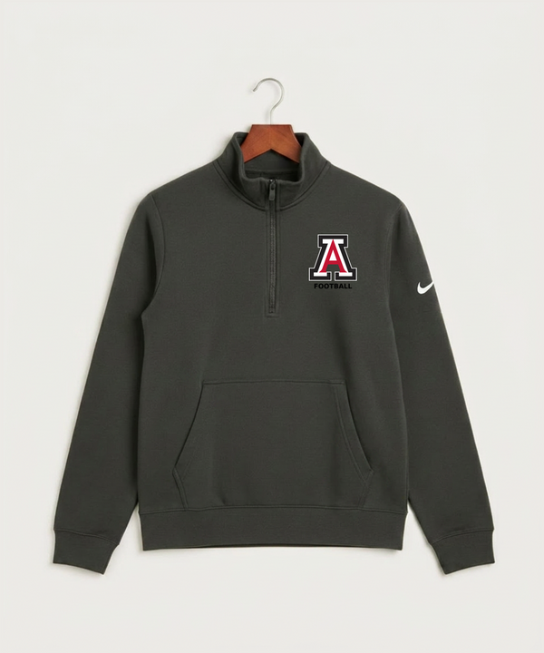Amboy Football general - Anthracite Nike Club Fleece Sleeve Swoosh 1/2-Zip NKDX6718