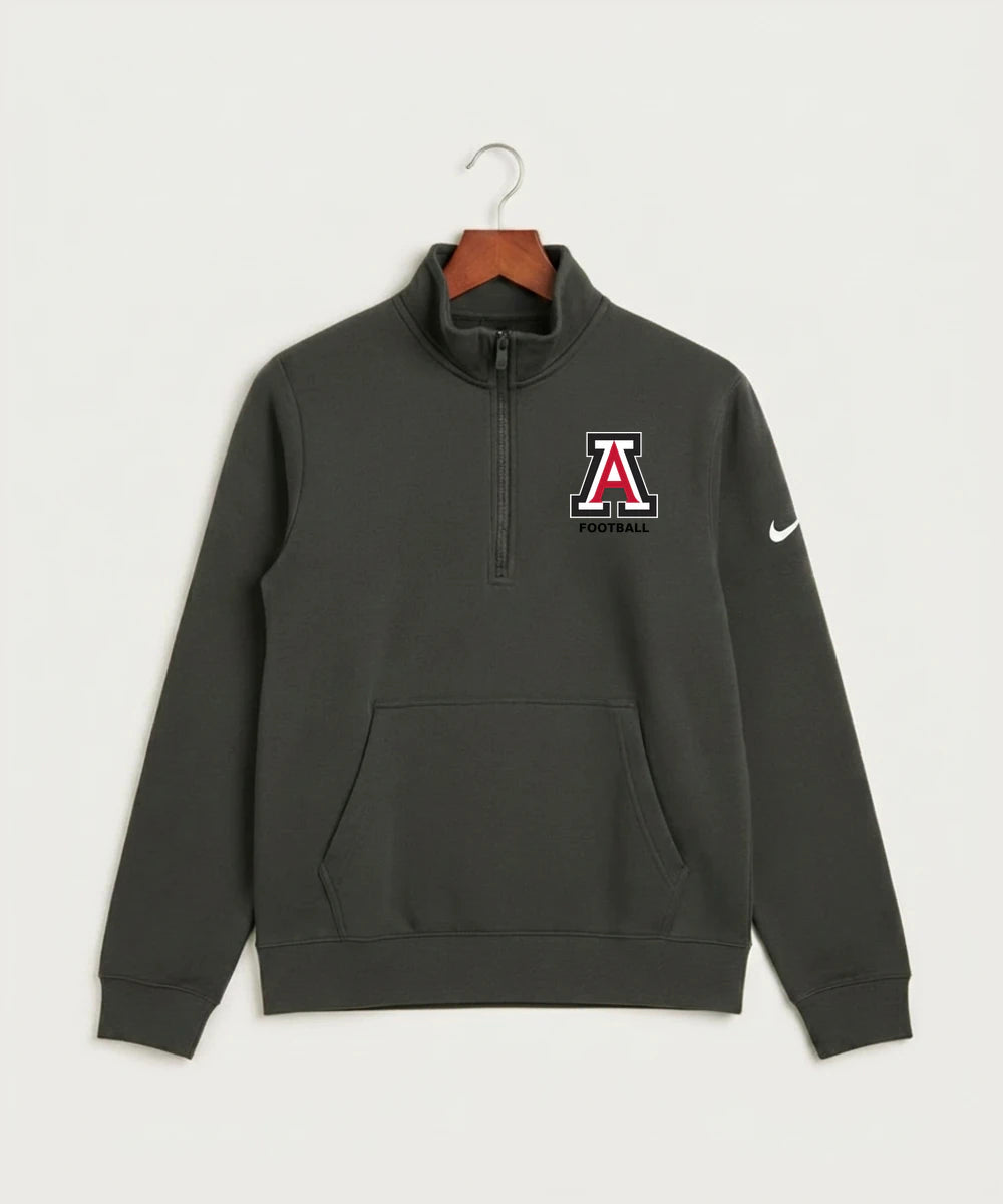 Amboy Football general - Anthracite Nike Club Fleece Sleeve Swoosh 1/2-Zip NKDX6718