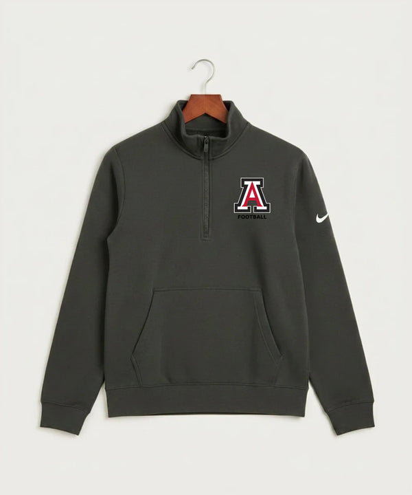 Amboy Football general - Anthracite Nike Club Fleece Sleeve Swoosh 1/2-Zip NKDX6718