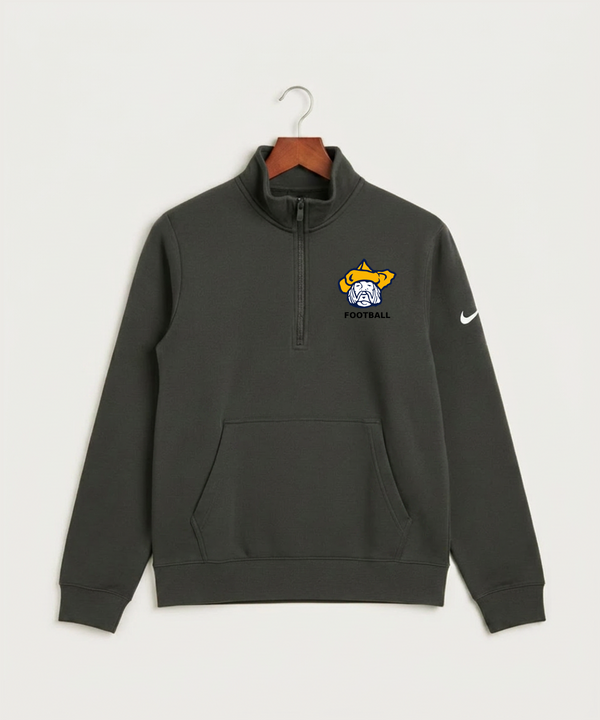 Polo HS Football general - Anthracite Nike Club Fleece Sleeve Swoosh 1/2-Zip NKDX6718