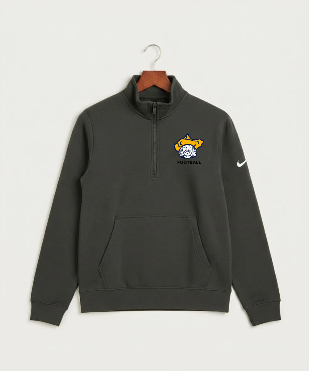 Polo HS Football general - Anthracite Nike Club Fleece Sleeve Swoosh 1/2-Zip NKDX6718