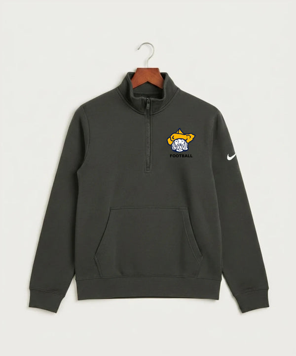 Polo HS Football general - Anthracite Nike Club Fleece Sleeve Swoosh 1/2-Zip NKDX6718