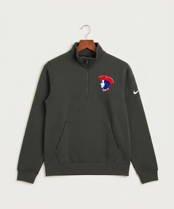Hills-Beaver Creek High School Volleyball (Girls) - Anthracite Nike Club Fleece Sleeve Swoosh 1/2-Zip NKDX6718