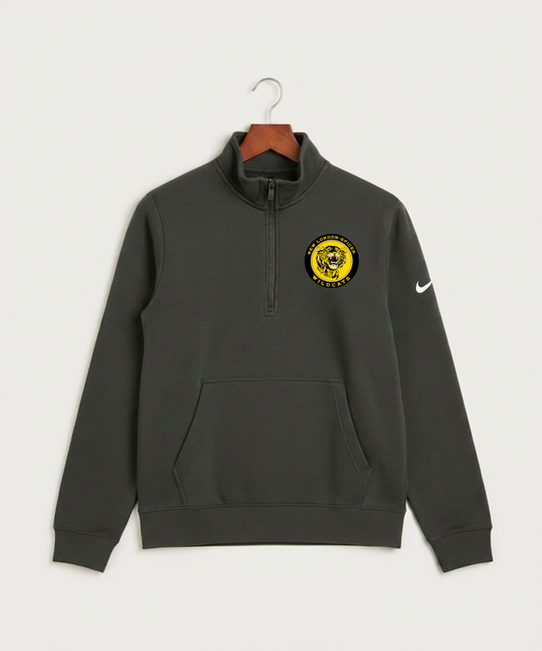 New London Spicer High School Football (Boys) - Anthracite Nike Club Fleece Sleeve Swoosh 1/2-Zip NKDX6718