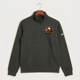 Giltner High School Football - Anthracite Nike Club Fleece Sleeve Swoosh 1/2-Zip NKDX6718