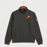 Giltner High School Football - Anthracite Nike Club Fleece Sleeve Swoosh 1/2-Zip NKDX6718