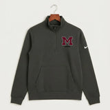 Moline Cheer general - Anthracite Nike Club Fleece Sleeve Swoosh 1/2-Zip NKDX6718
