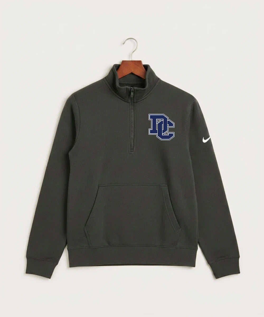 Dassel Cokato High School Football (Boys) - Anthracite Nike Club Fleece Sleeve Swoosh 1/2-Zip NKDX6718