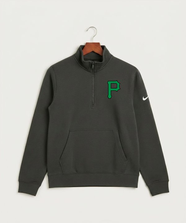 Pipestone Area High School Volleyball (Girls) - Anthracite Nike Club Fleece Sleeve Swoosh 1/2-Zip NKDX6718
