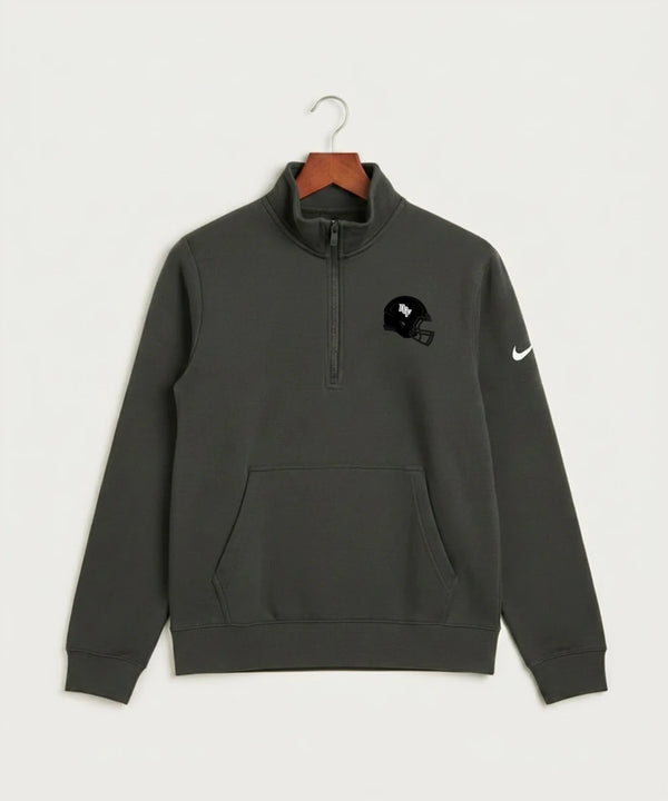 DGF High School Football (Boys) - Anthracite Nike Club Fleece Sleeve Swoosh 1/2-Zip NKDX6718