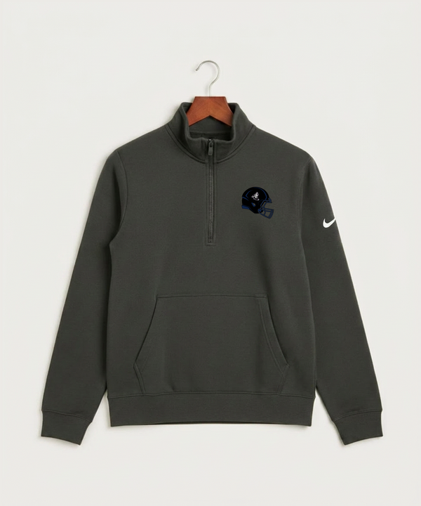 Heron Lake-Okabena High School Football (Boys) - Anthracite Nike Club Fleece Sleeve Swoosh 1/2-Zip NKDX6718