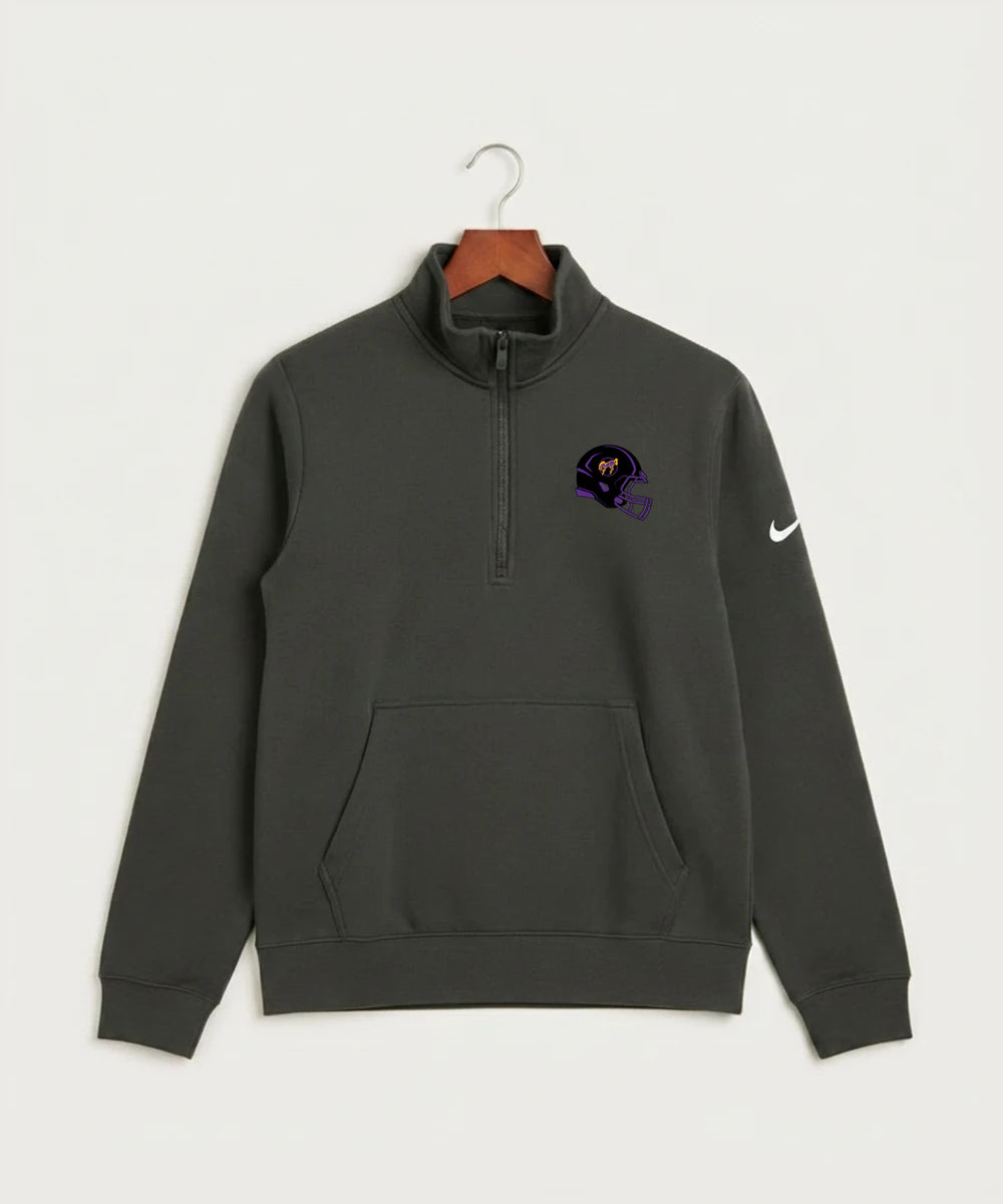International Falls High School Football (Boys) - Anthracite Nike Club Fleece Sleeve Swoosh 1/2-Zip NKDX6718