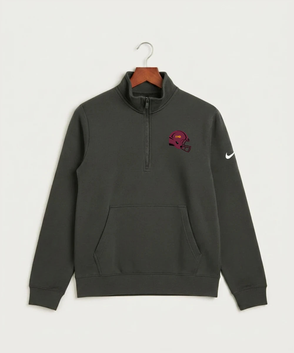Lake of the Woods High School Football (Boys) - Anthracite Nike Club Fleece Sleeve Swoosh 1/2-Zip NKDX6718