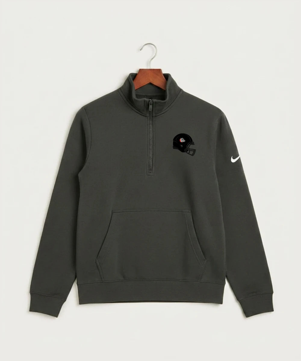 Otter Tail Central Football (Boys) - Anthracite Nike Club Fleece Sleeve Swoosh 1/2-Zip NKDX6718