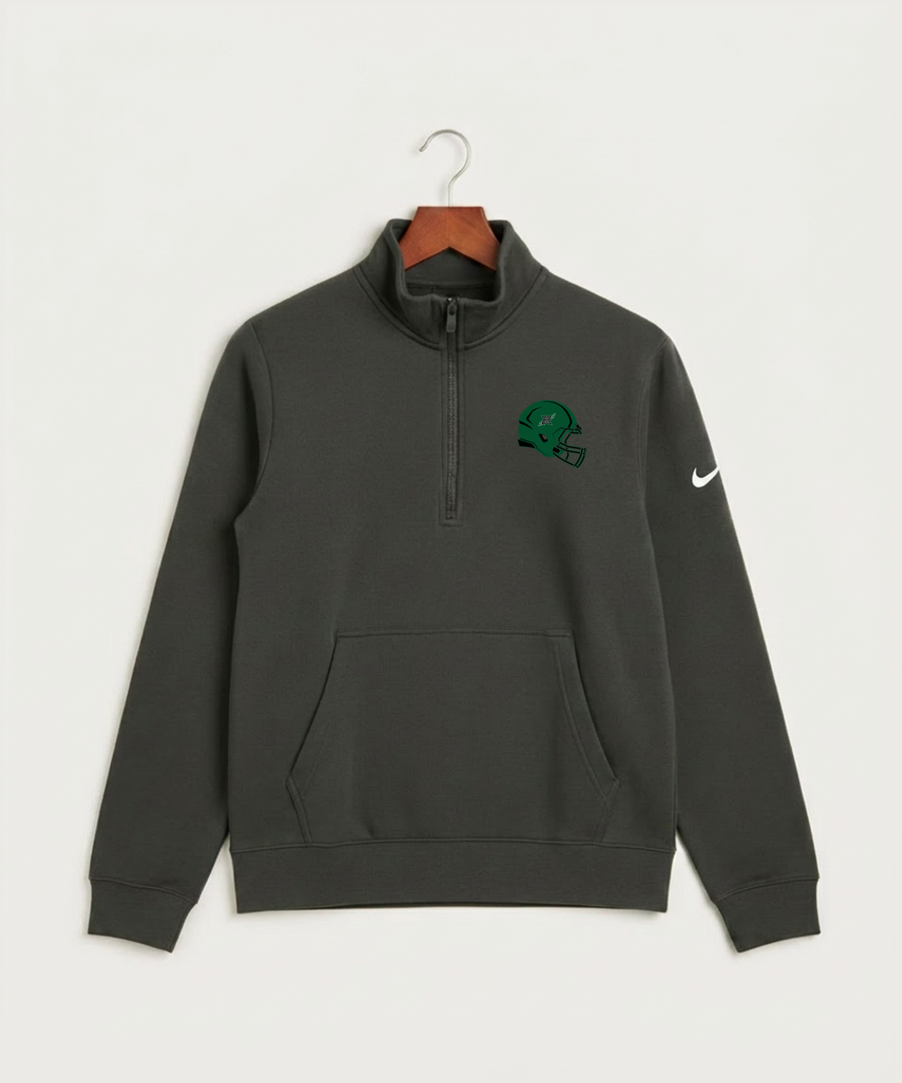 Rock Ridge High School Football (Boys) - Anthracite Nike Club Fleece Sleeve Swoosh 1/2-Zip NKDX6718