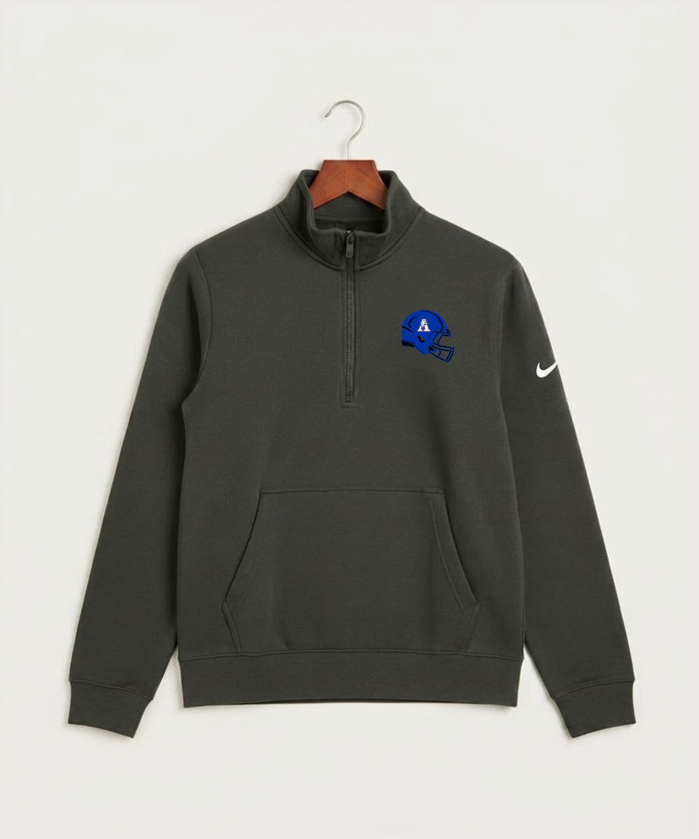 Apollo High School Football (Boys) - Anthracite Nike Club Fleece Sleeve Swoosh 1/2-Zip NKDX6718
