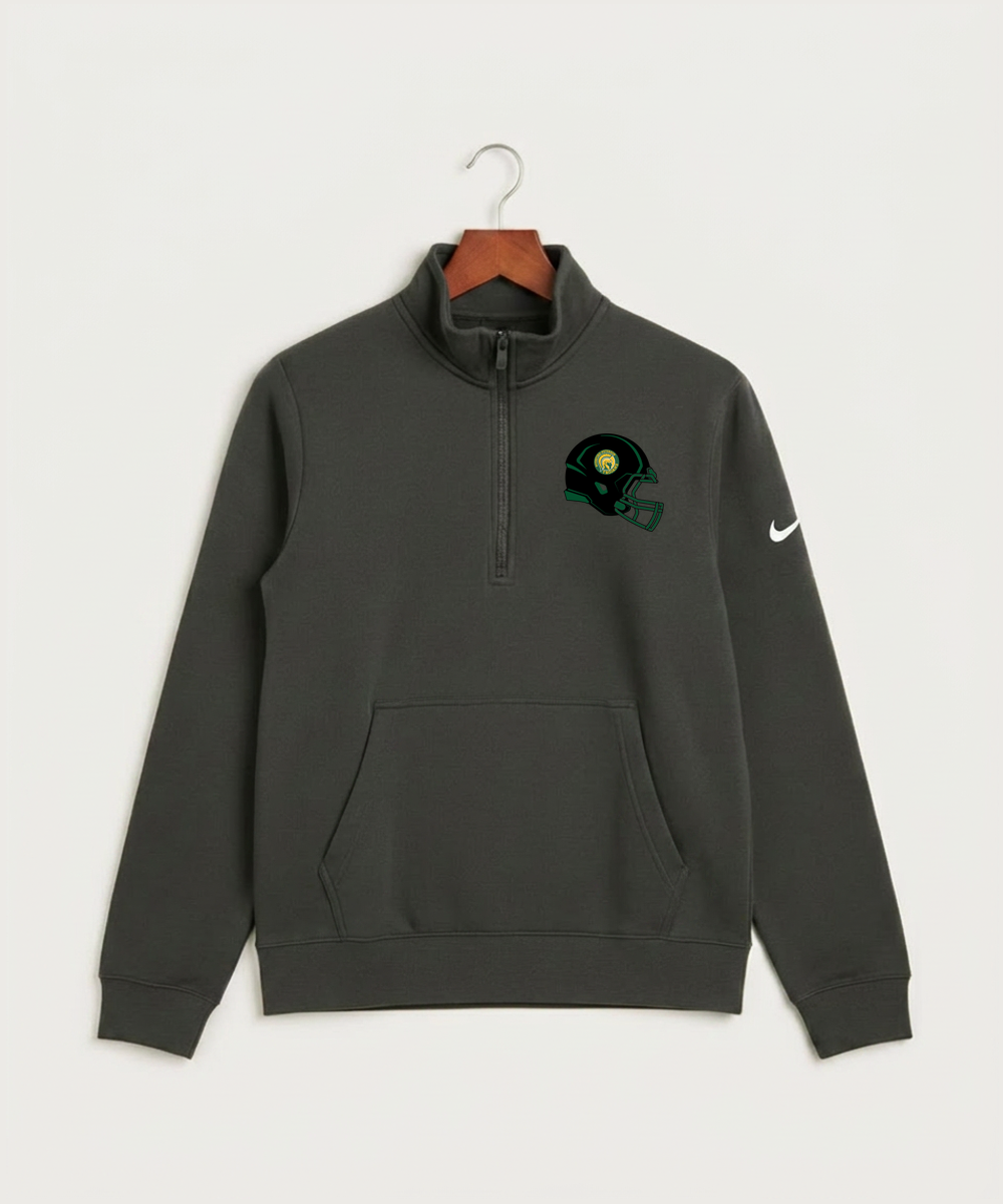 Rushford Peterson High School Football (Boys) - Anthracite Nike Club Fleece Sleeve Swoosh 1/2-Zip NKDX6718