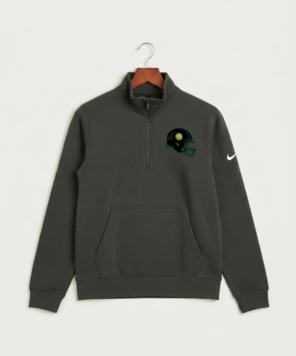 Rushford Peterson High School Football (Boys) - Anthracite Nike Club Fleece Sleeve Swoosh 1/2-Zip NKDX6718