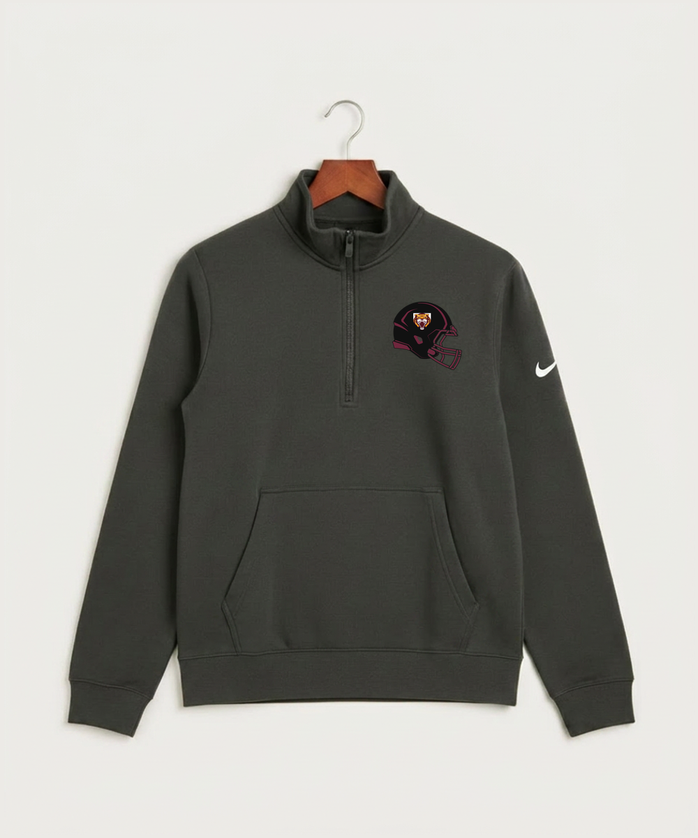 Stewartville High School Football (Boys) - Anthracite Nike Club Fleece Sleeve Swoosh 1/2-Zip NKDX6718