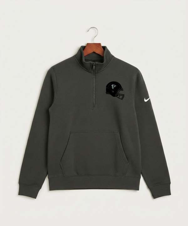 Fillmore Central High School Football (Boys) - Anthracite Nike Club Fleece Sleeve Swoosh 1/2-Zip NKDX6718