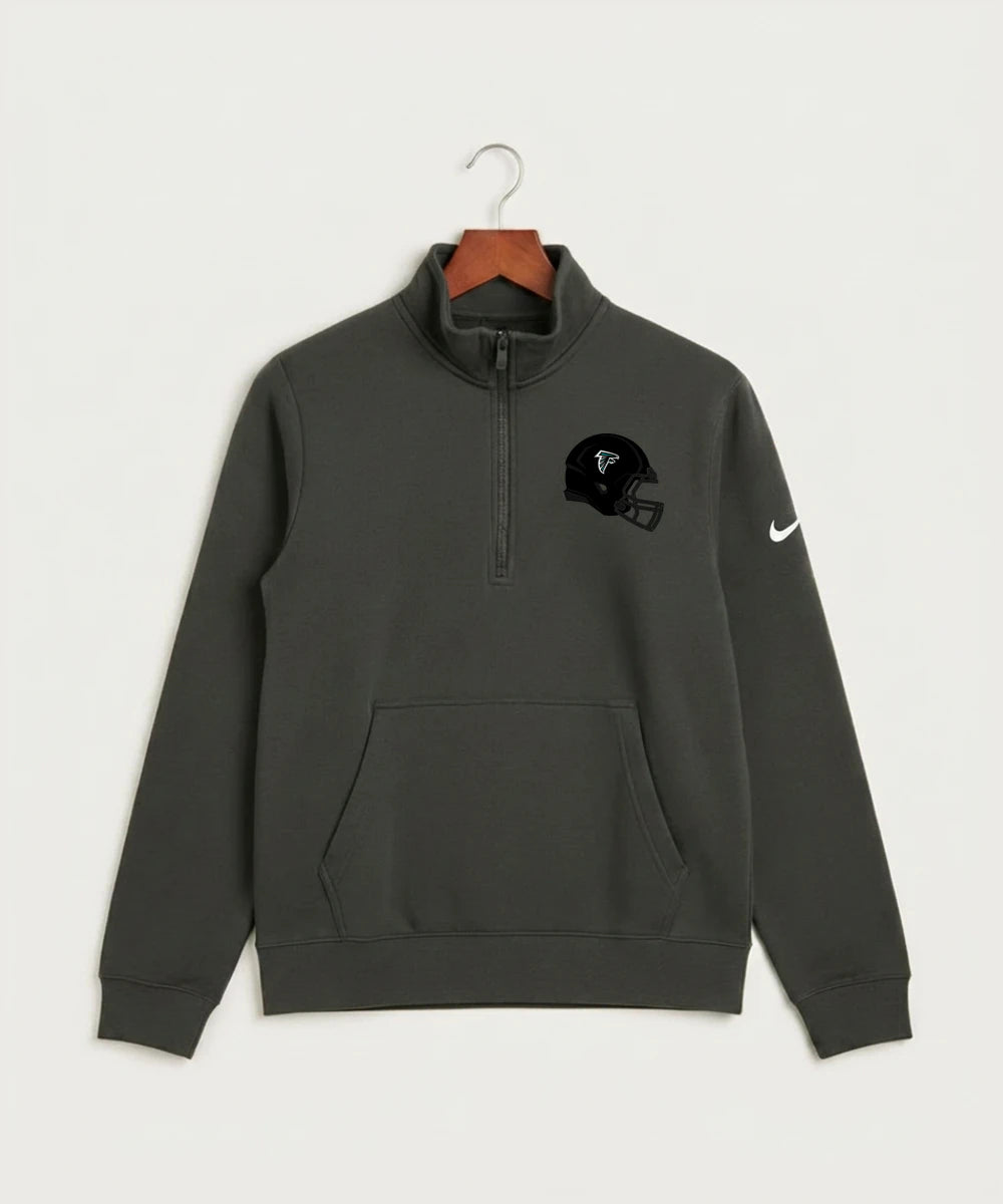Fillmore Central High School Football (Boys) - Anthracite Nike Club Fleece Sleeve Swoosh 1/2-Zip NKDX6718