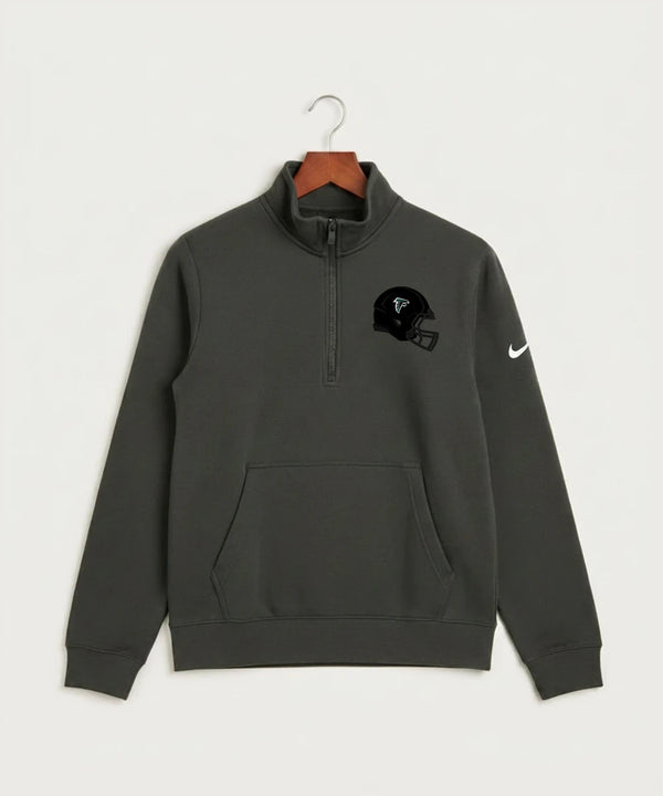 Fillmore Central High School Football (Boys) - Anthracite Nike Club Fleece Sleeve Swoosh 1/2-Zip NKDX6718
