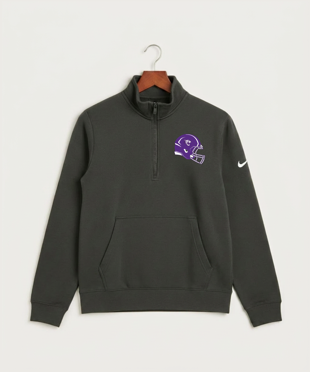 Granada-Huntley-East Chain/Truman Football (Boys) - Anthracite Nike Club Fleece Sleeve Swoosh 1/2-Zip NKDX6718