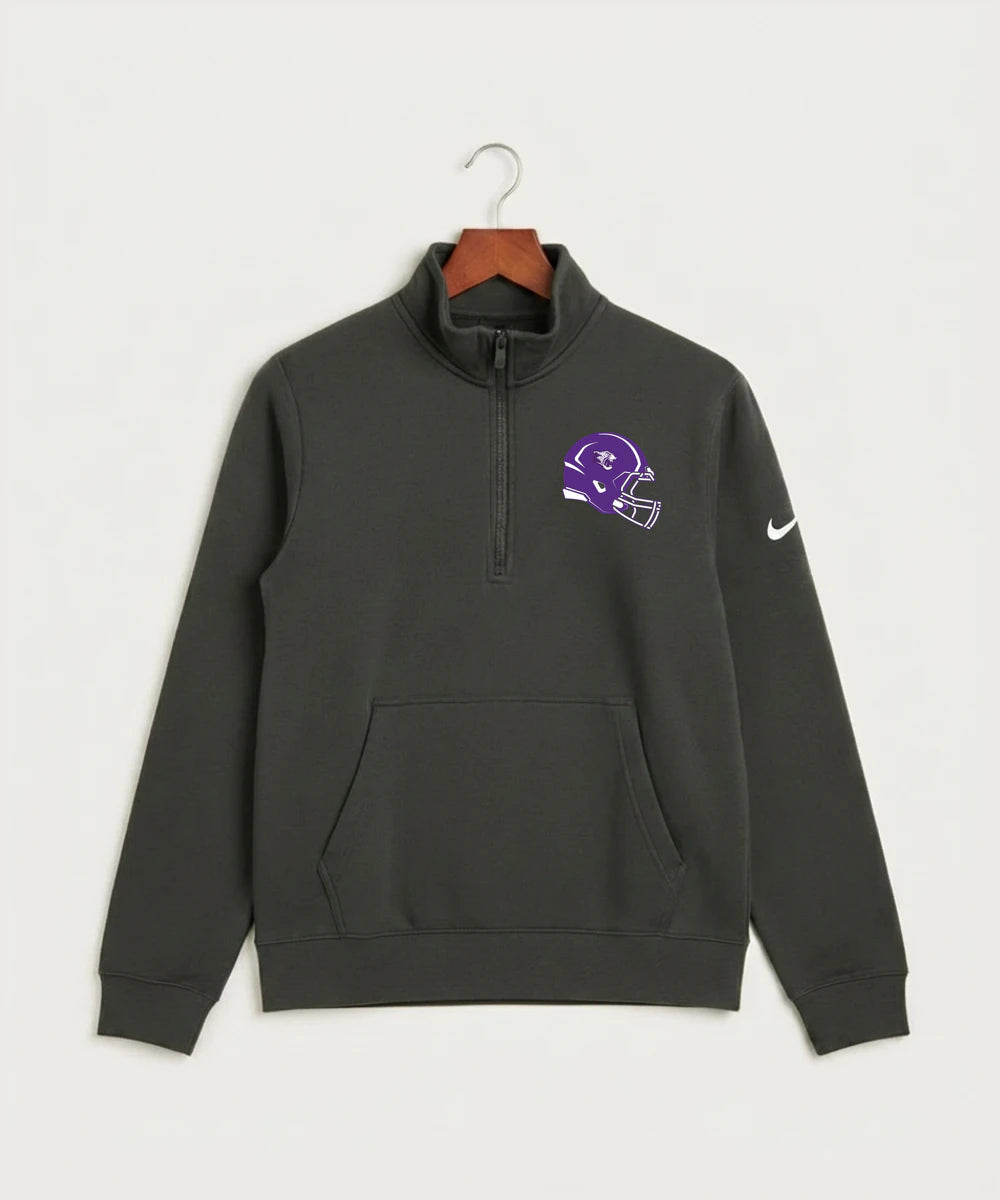 Granada-Huntley-East Chain/Truman Football (Boys) - Anthracite Nike Club Fleece Sleeve Swoosh 1/2-Zip NKDX6718