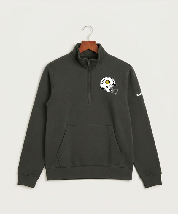 New London Spicer High School Football (Boys) - Anthracite Nike Club Fleece Sleeve Swoosh 1/2-Zip NKDX6718