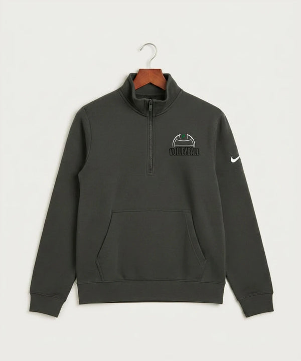 Pipestone Area High School Volleyball (Girls) - Anthracite Nike Club Fleece Sleeve Swoosh 1/2-Zip NKDX6718