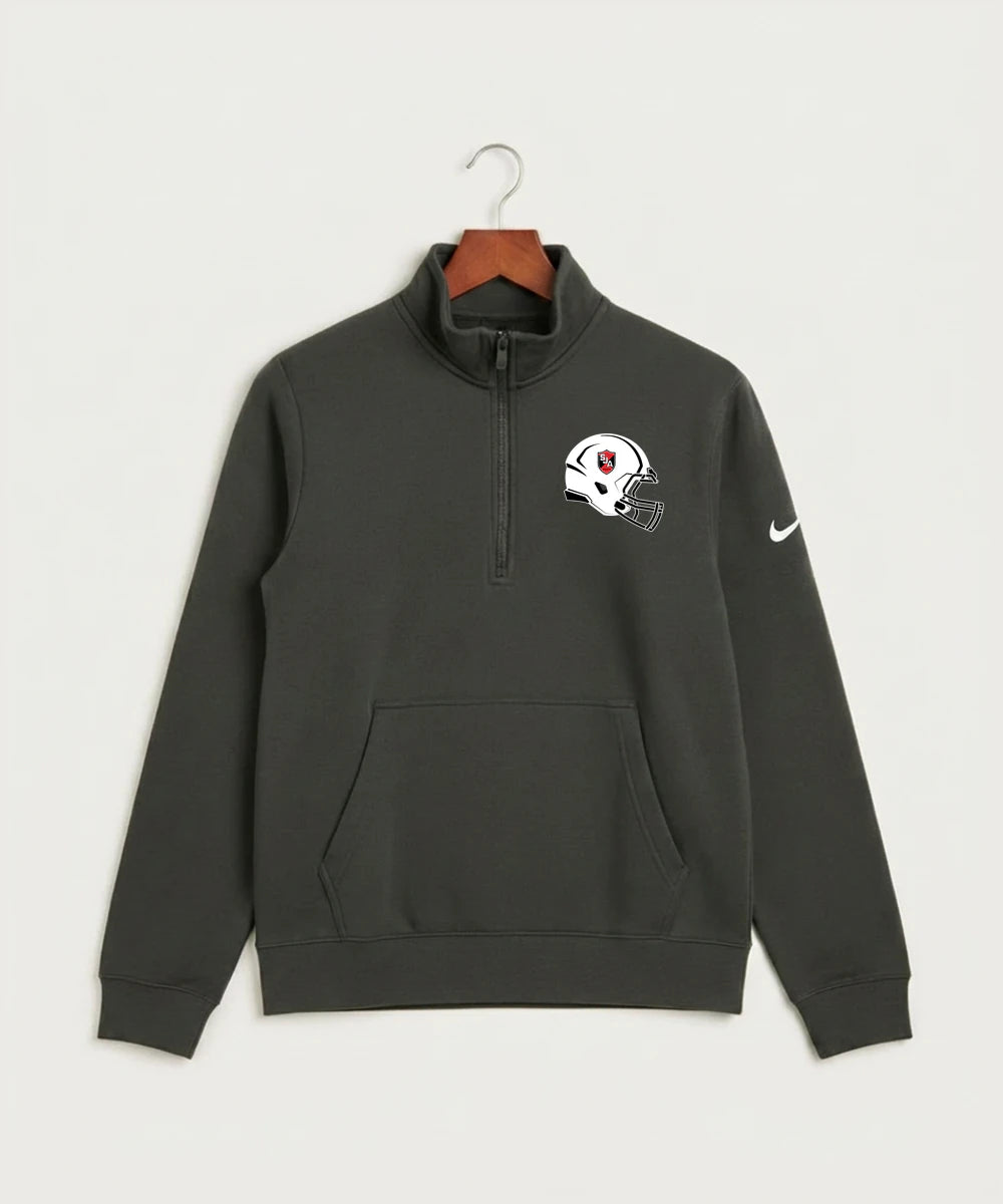 Saint James High School Football (Boys) - Anthracite Nike Club Fleece Sleeve Swoosh 1/2-Zip NKDX6718