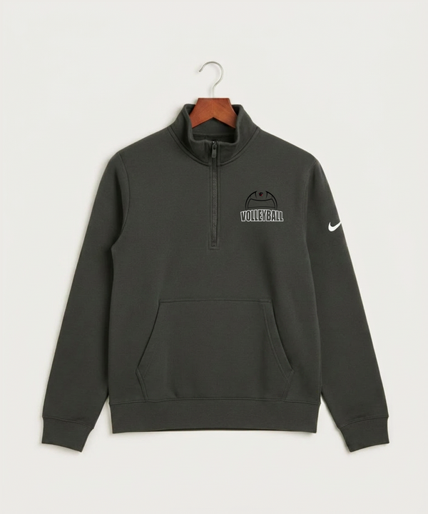 Tracy-Milroy-Balaton High School Volleyball (Girls) - Anthracite Nike Club Fleece Sleeve Swoosh 1/2-Zip NKDX6718