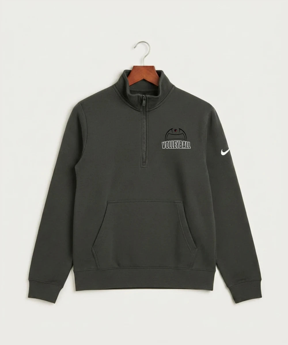 Tracy-Milroy-Balaton High School Volleyball (Girls) - Anthracite Nike Club Fleece Sleeve Swoosh 1/2-Zip NKDX6718