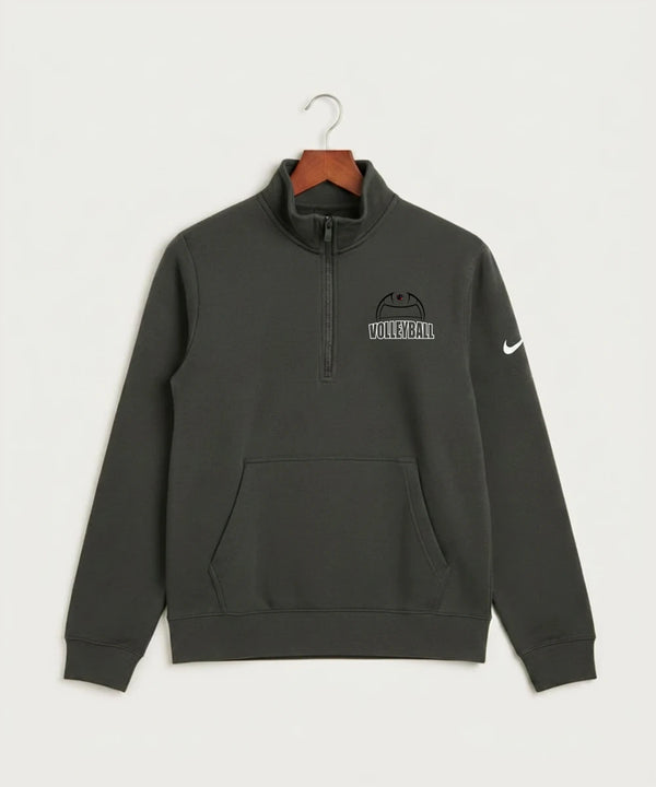 Tracy-Milroy-Balaton High School Volleyball (Girls) - Anthracite Nike Club Fleece Sleeve Swoosh 1/2-Zip NKDX6718