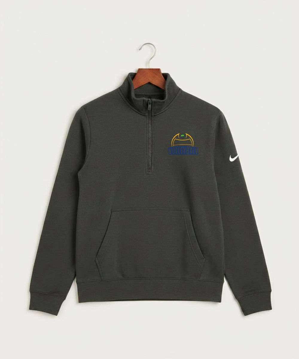 Rosemount High School Volleyball (Girls) - Anthracite Nike Club Fleece Sleeve Swoosh 1/2-Zip NKDX6718