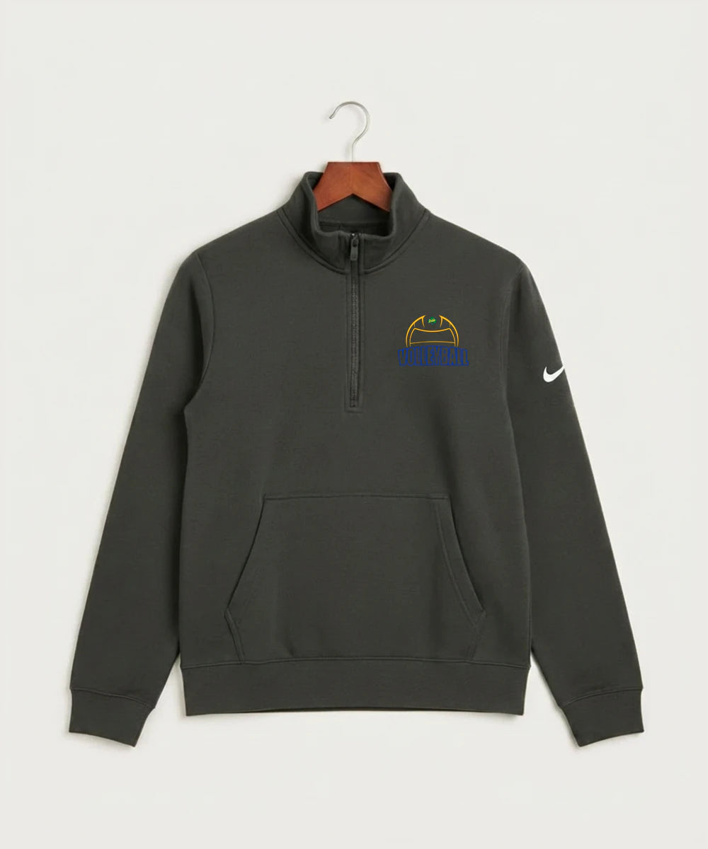 Rosemount High School Volleyball (Girls) - Anthracite Nike Club Fleece Sleeve Swoosh 1/2-Zip NKDX6718
