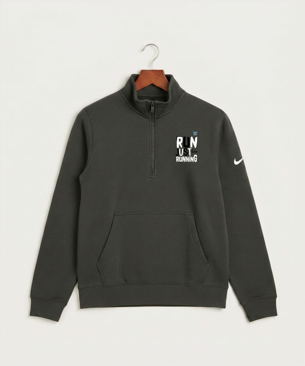 Minnesota Sting Athletics - Anthracite Nike Club Fleece Sleeve Swoosh 1/2-Zip NKDX6718