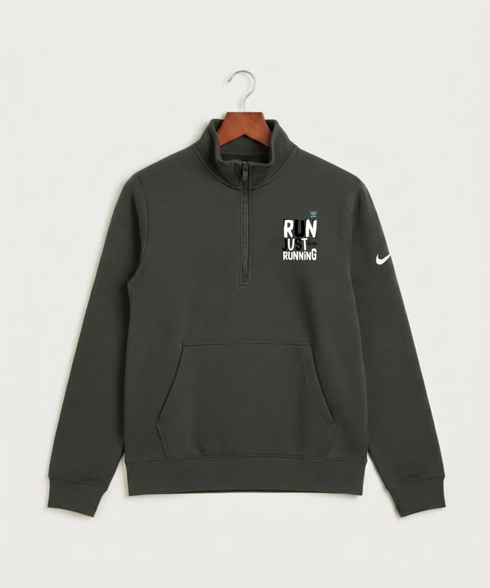 Minnesota Sting Athletics - Anthracite Nike Club Fleece Sleeve Swoosh 1/2-Zip NKDX6718