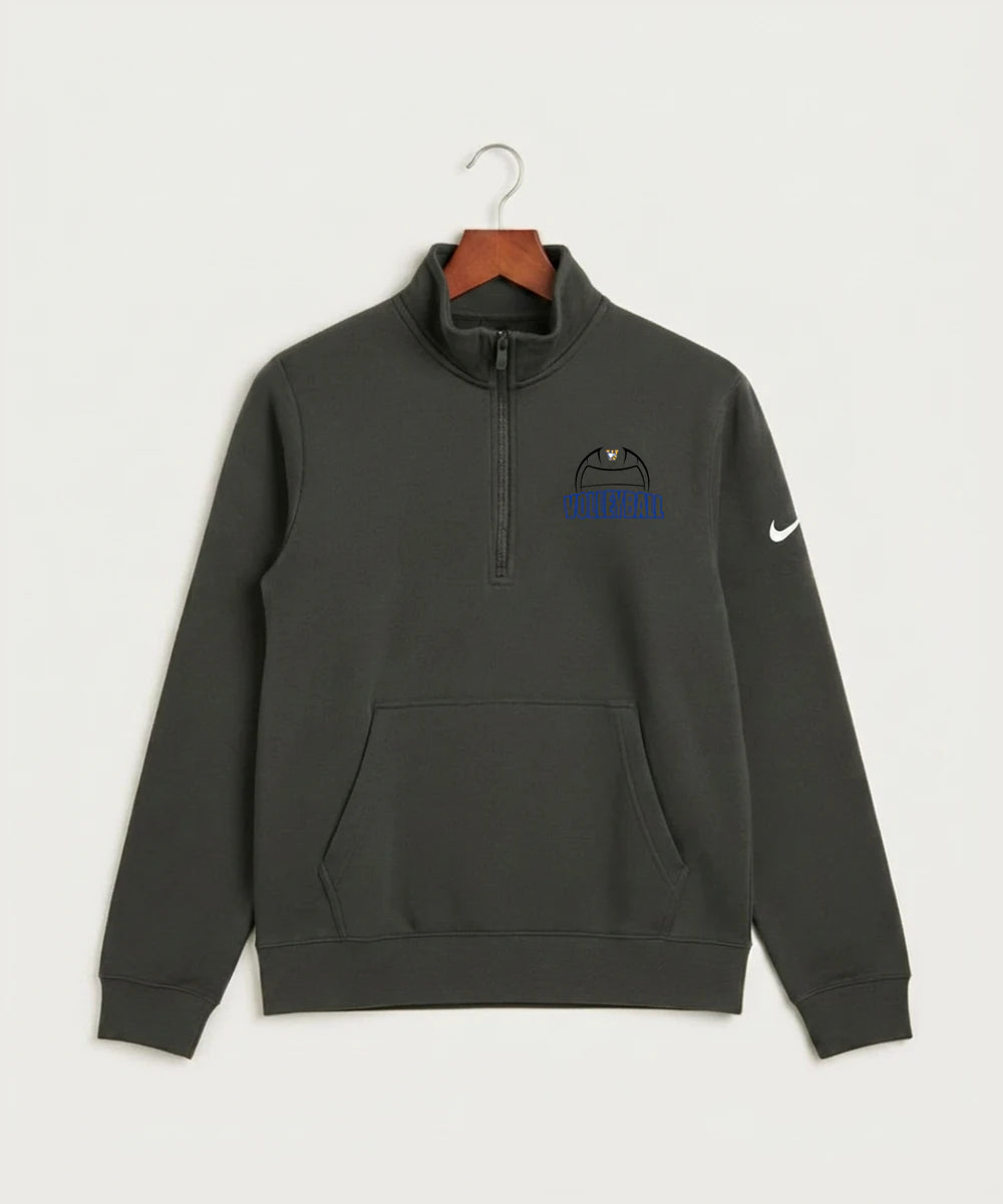 Windom Area High School Volleyball (Girls) - Anthracite Nike Club Fleece Sleeve Swoosh 1/2-Zip NKDX6718