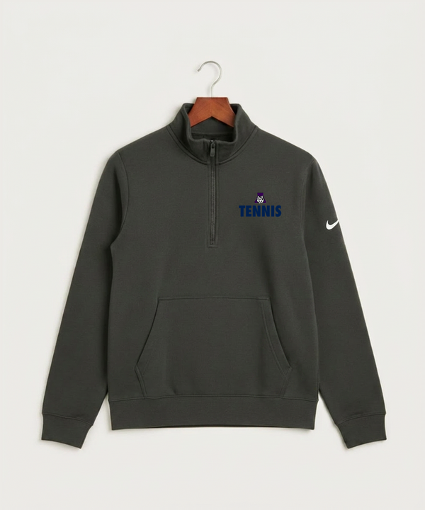 Albany High School Tennis (Boys) - Anthracite Nike Club Fleece Sleeve Swoosh 1/2-Zip NKDX6718