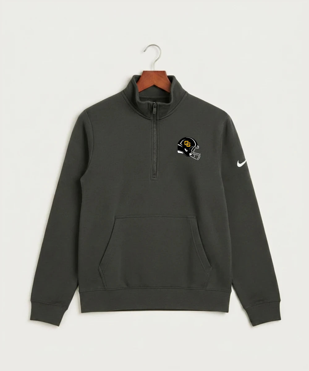Clearbrook Gonvick High School Football (Boys) - Anthracite Nike Club Fleece Sleeve Swoosh 1/2-Zip NKDX6718