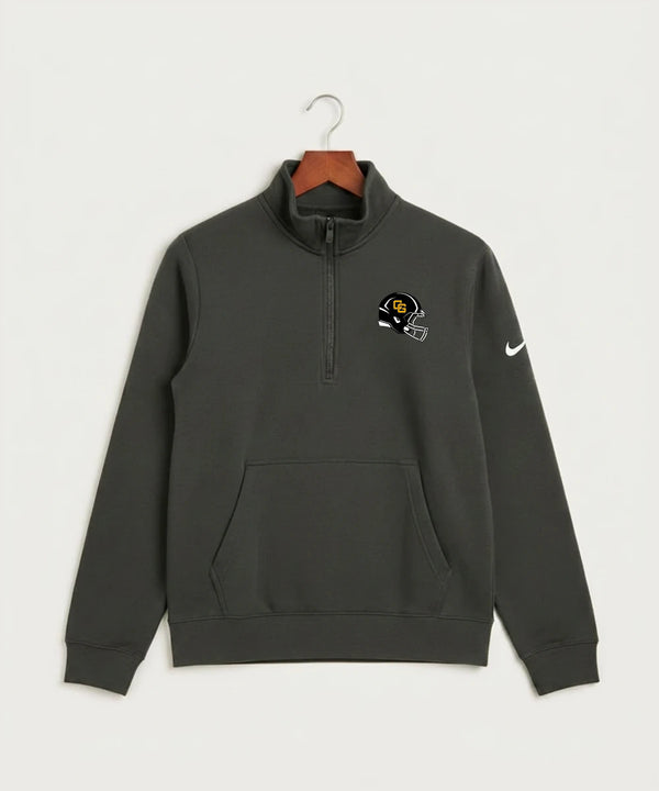 Clearbrook Gonvick High School Football (Boys) - Anthracite Nike Club Fleece Sleeve Swoosh 1/2-Zip NKDX6718
