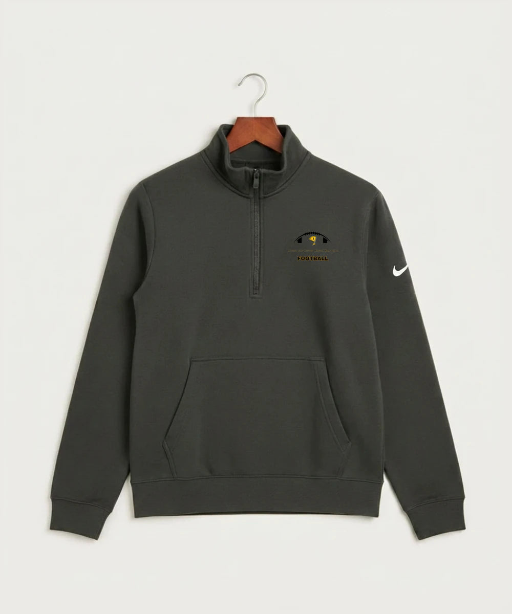Howard Lake Waverly Winsted High School Football (Boys) - Anthracite Nike Club Fleece Sleeve Swoosh 1/2-Zip NKDX6718