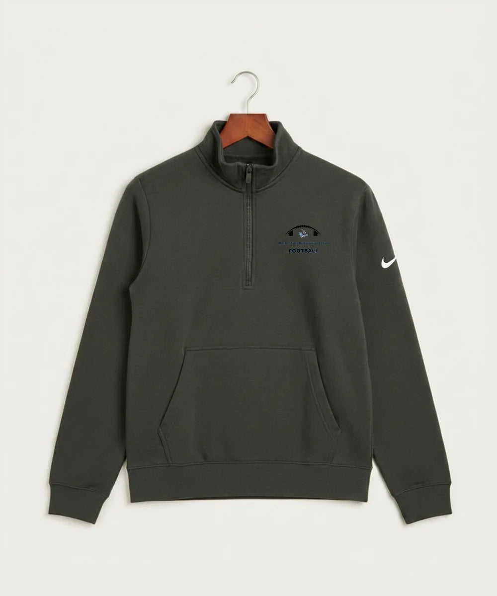 Russell-Tyler-Ruthton High School Football (Boys) - Anthracite Nike Club Fleece Sleeve Swoosh 1/2-Zip NKDX6718