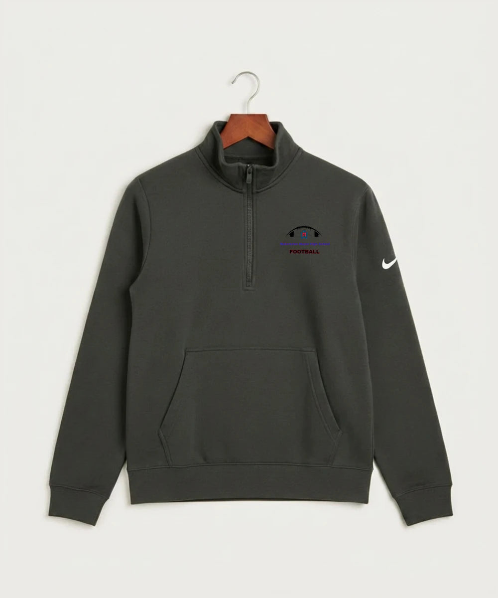 Watertown Mayer High School Football (Boys) - Anthracite Nike Club Fleece Sleeve Swoosh 1/2-Zip NKDX6718