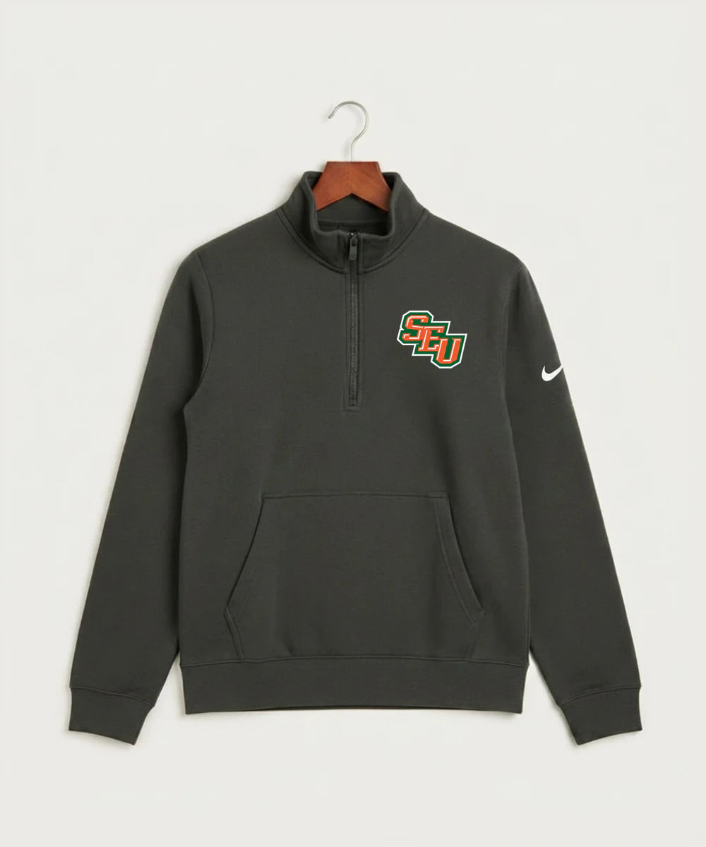 Sleepy Eye United Football (Boys) - Anthracite Nike Club Fleece Sleeve Swoosh 1/2-Zip NKDX6718